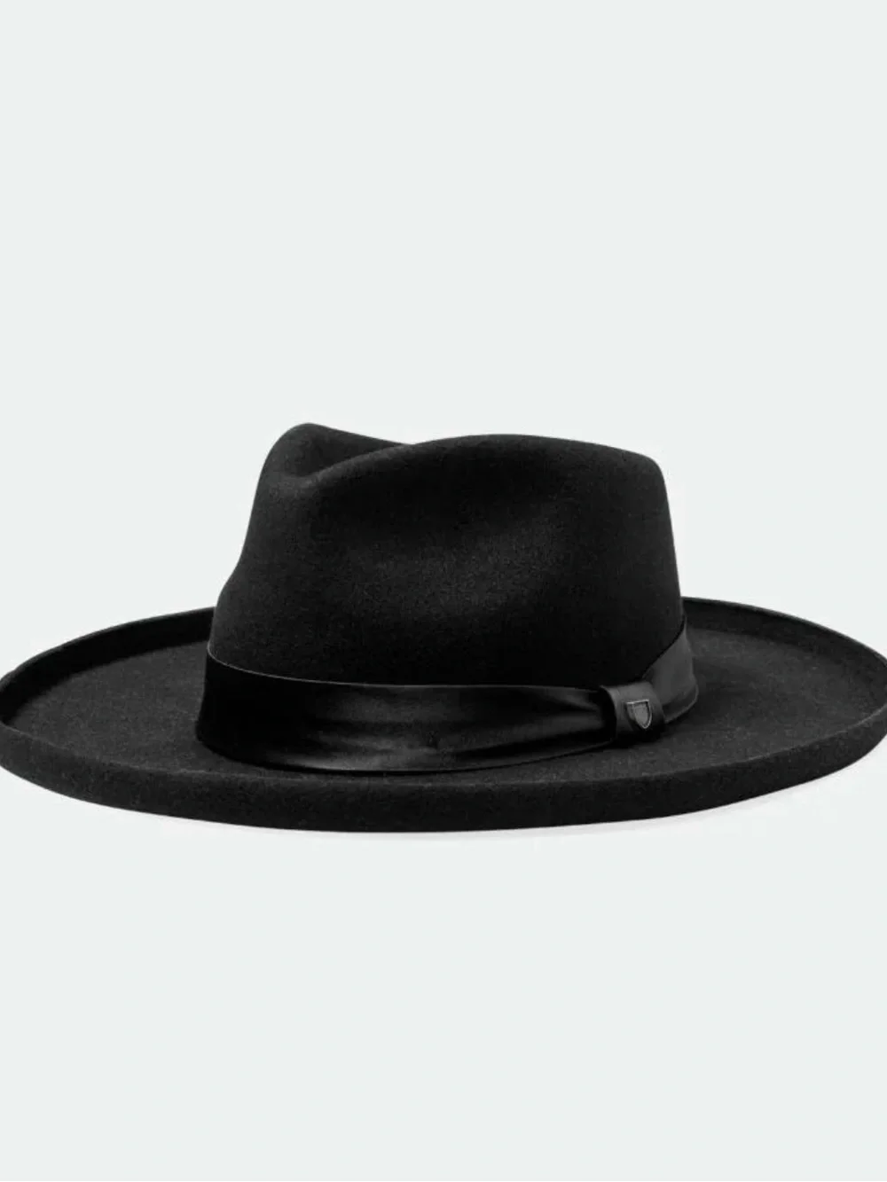 Brixton VICTORIA Black Wide-Brim Fedora Hat